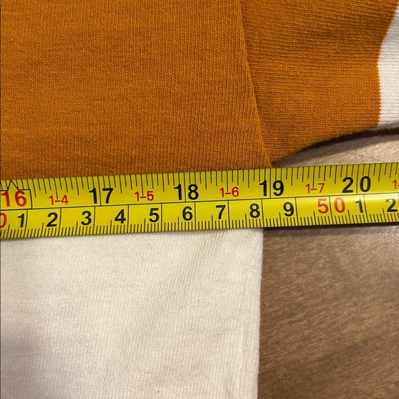 Madewell Striped Button-Sleeve Turtleneck Top XS Rich Amber Mustard Cotton
DD - Picture 8 of 12